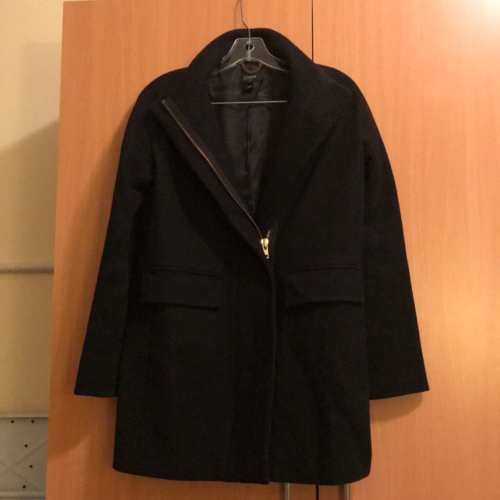 JCrew Funnel Neck Wool Coat